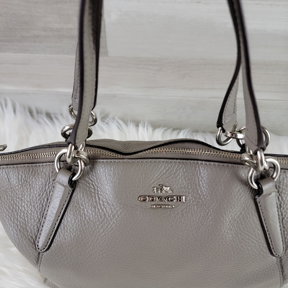 COACH F26917 SMALL KELSEY SATCHEL Gray Pebbled Leather - Picture 5 of 15